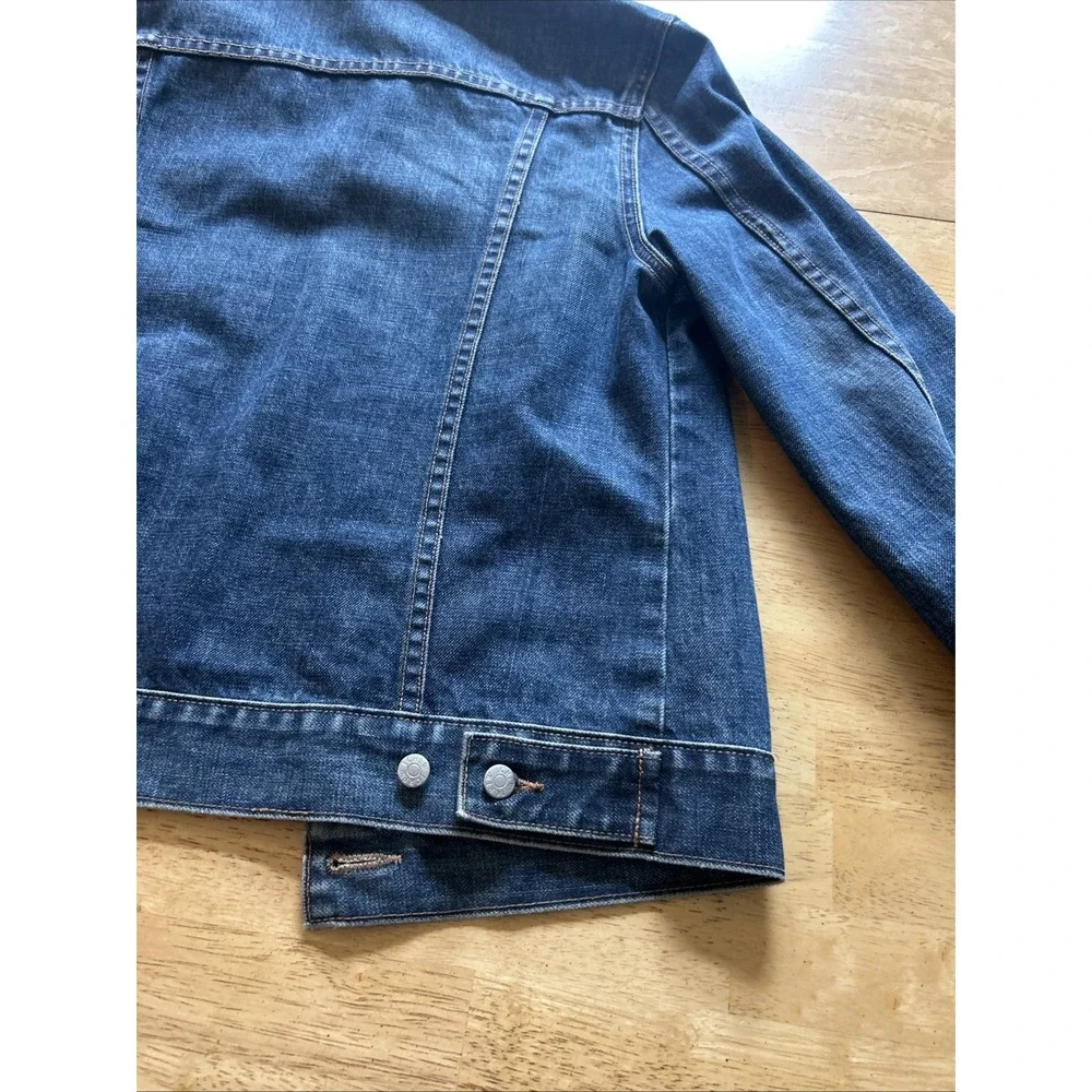 J Crew Dark Wash Distress Long Sleeve Denim Jacket Women's Size S - Picture 12 of 12